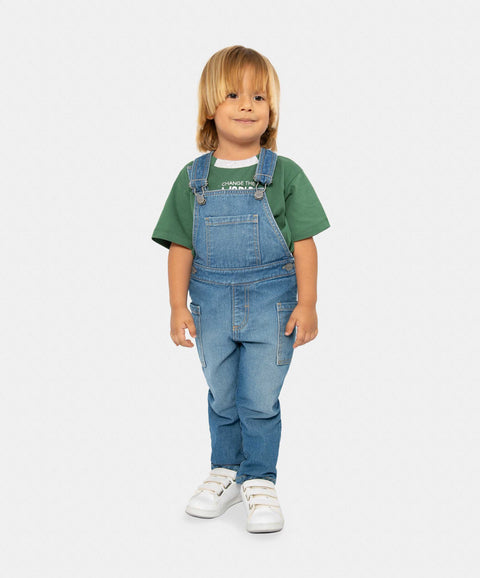 Overol Largo Para Bebé Niño En Denim Color Índigo