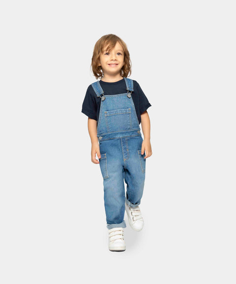 Overol Largo Para Bebé Niño En Denim Color Índigo