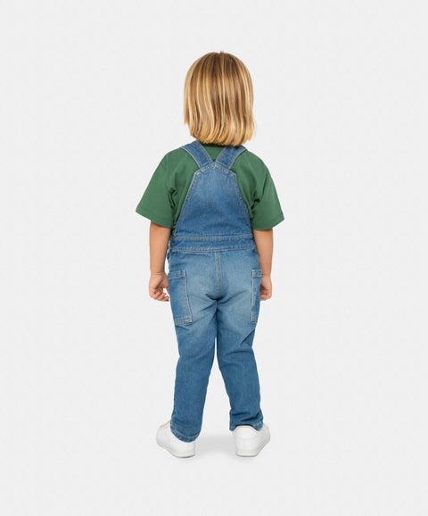 Overol Largo Para Bebé Niño En Denim Color Índigo