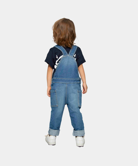 Overol Largo Para Bebé Niño En Denim Color Índigo