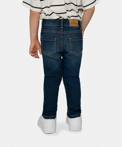 Jean Slim Para Bebé Niño En Denim Color Índigo