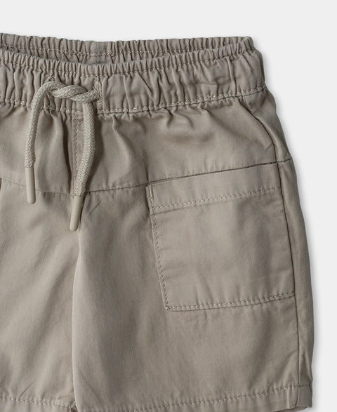 Bermuda Para Recién Nacido En Twill Color Kaki