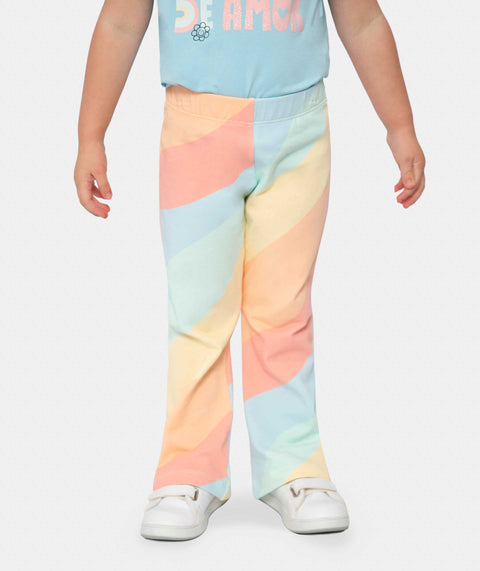 Conjunto Camiseta Y Leggings Para Bebé Niña En Licra Color Azul Claro