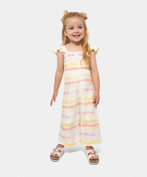 Enterizo Para Bebé Niña En Lino Estampado