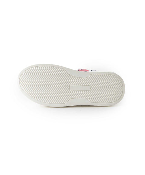 Tenis Bota Para Niña En Material Sintético Color Blanco