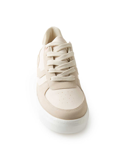 Tenis Para Niña En Material Sintético Color Marfil