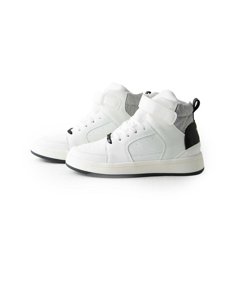 Tenis Bota Para Niño En Material Sintetico Color Blanco