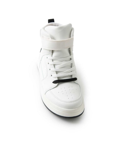Tenis Bota Para Niño En Material Sintetico Color Blanco