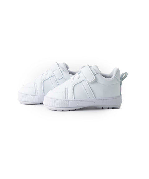 Tenis Pre Caminadores Para Recién Nacido En Material Sintético Color Blanco