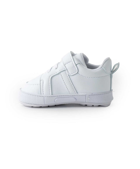 Tenis Pre Caminadores Para Recién Nacido En Material Sintético Color Blanco
