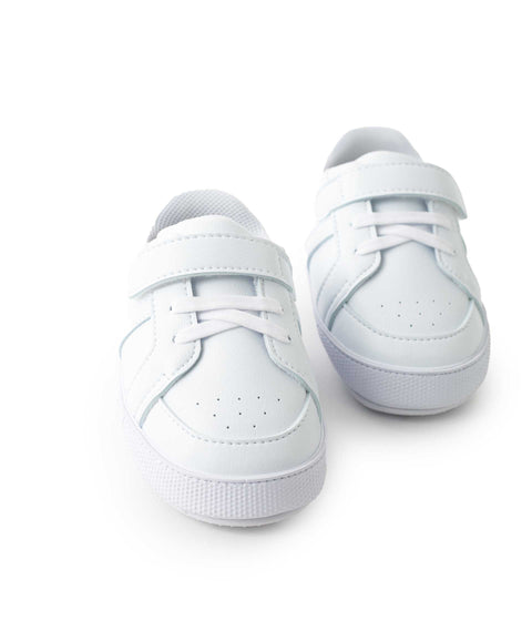 Tenis Pre Caminadores Para Recién Nacido En Material Sintético Color Blanco