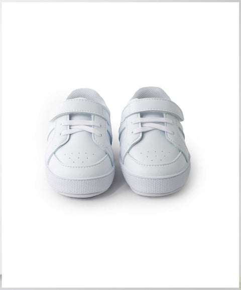 Tenis Pre Caminadores Para Recién Nacido En Material Sintético Color Blanco