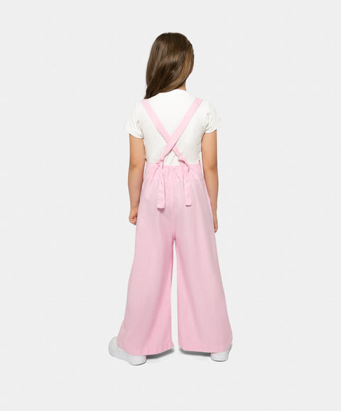 Enterizo Para Niña En Tela Suave Color Rosado