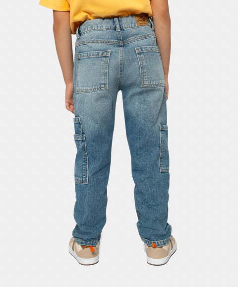 Jean Para Niño En Denim Color Índigo