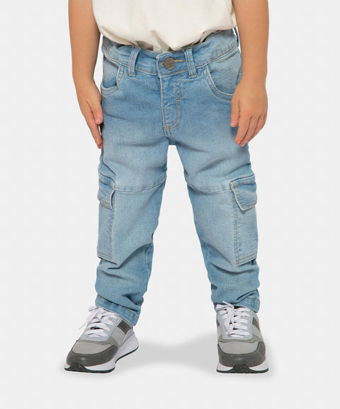 Jean Slim Para Bebé Niño En Denim Color Índigo