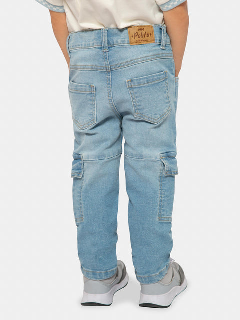 Jean Slim Para Bebé Niño En Denim Color Índigo