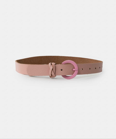 Correa Para Niña En Cuero Color Rosado