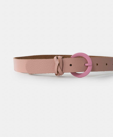 Correa Para Niña En Cuero Color Rosado
