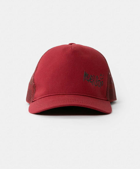 Gorra Para Niño En Tela Color Rojo Vino