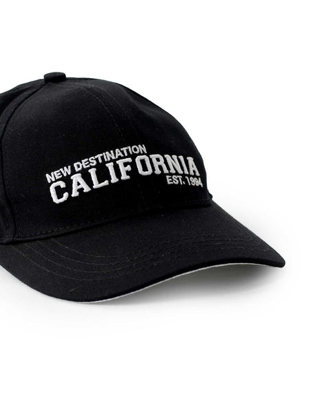 Gorra Para Niño En Tela Color Negro