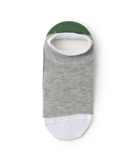 Medias Tobillera X 2 Para Niño En Algodón Color Verde