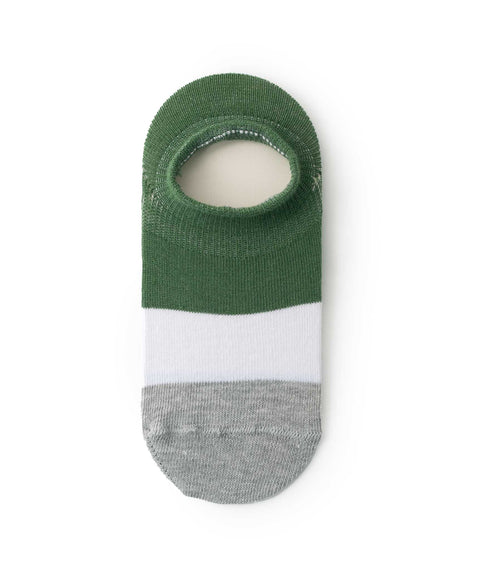 Medias Tobillera X 2 Para Niño En Algodón Color Verde