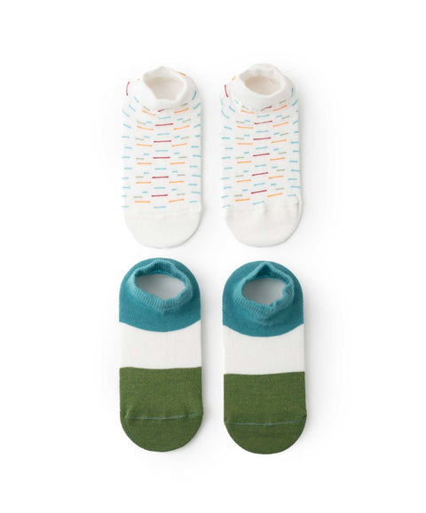 Medias X 2 Para Bebé Niño En Algodón Multicolor