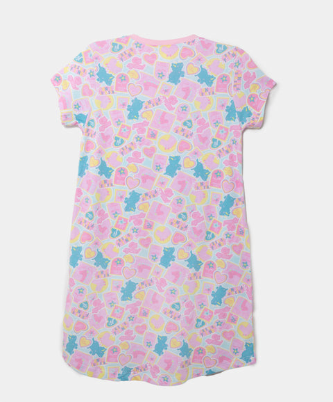 Pijama De Vestido Para Niña En Algodón Color Rosado Estampado