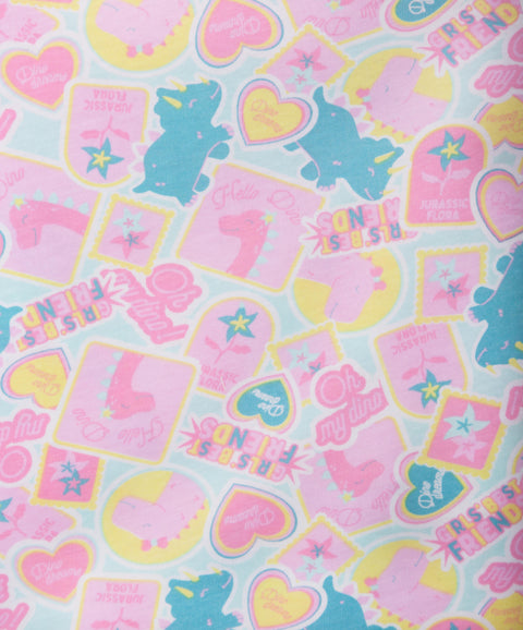 Pijama Manga Corta Y Short Para Bebé Niña En Algodón Color Rosado