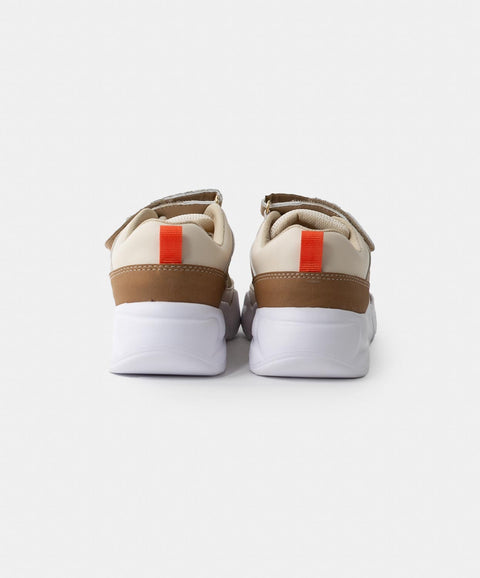 Tenis Para Bebe Niño En Material Sintético Color Marfil