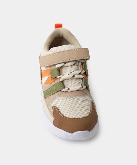 Tenis Para Bebe Niño En Material Sintético Color Marfil