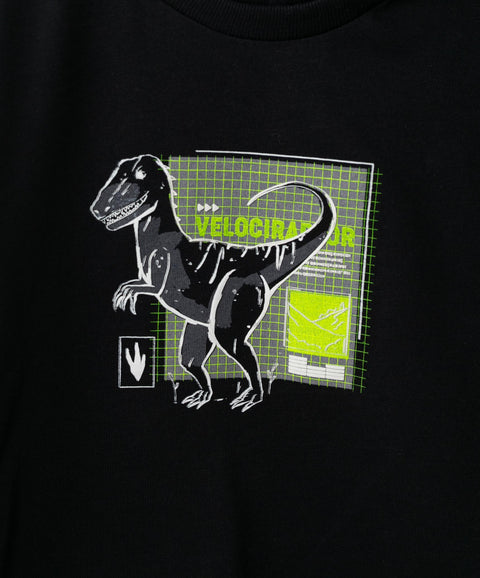 Camiseta Manga Corta Para Recién Nacido En Tela Suave Color Negro