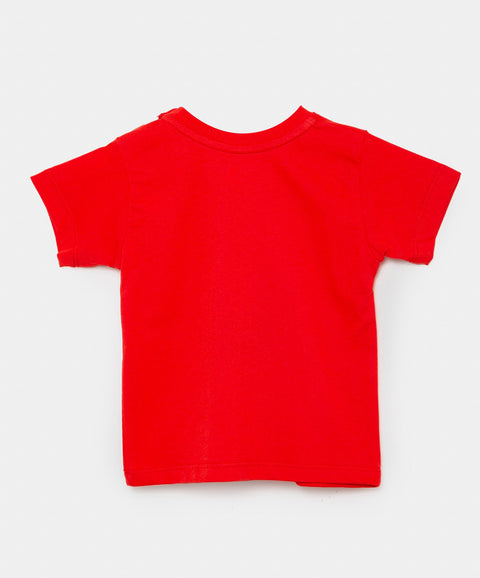 Camiseta Para Recién Nacido En Tela Suave Color Rojo