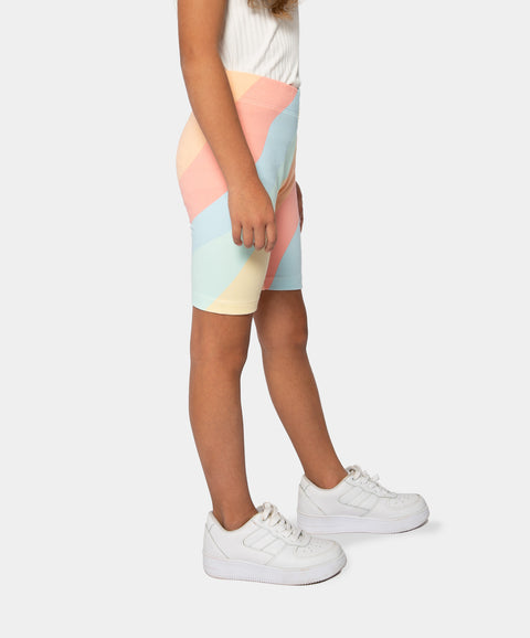 Short Biker Para Niña En Licra Estampado Colores