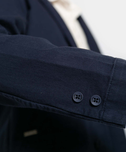 Blazer Para Niño En Algodón Color Azul Oscuro