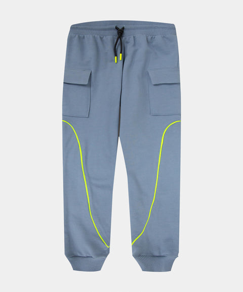 Pantalón Deportivo Para Niño En Burda Color Azul Gris