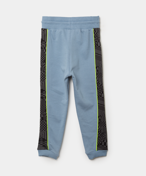Jogger Deportivo Perchado Para Bebé Niño Color Azul Gris