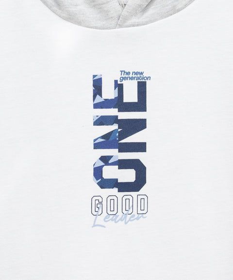 Camiseta Con Chompa Para Bebe Niño En Tela Suave Color Blanco
