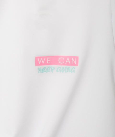 Camiseta Manga Corta Para Niña En Licra Color Blanco