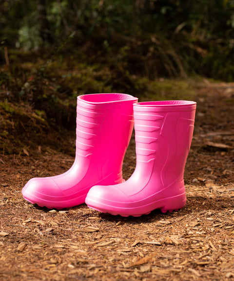 Botas Infantiles Para Bebe Niña Color Fucsia Y Lila