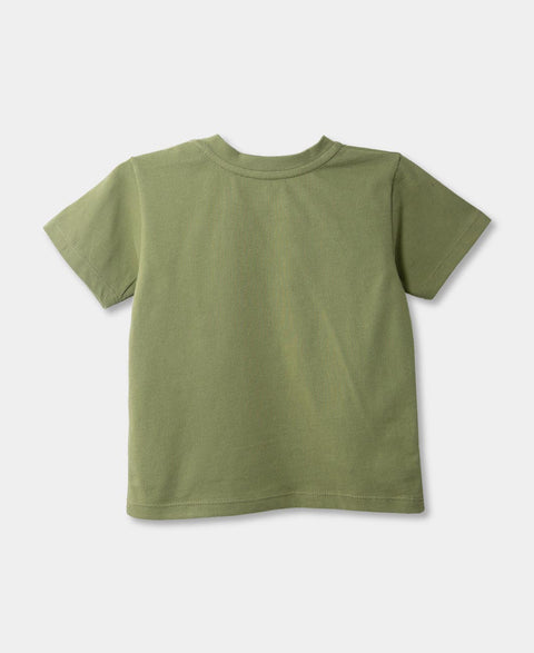 Camiseta Para Recién Nacido En Tela Suave Color Verde