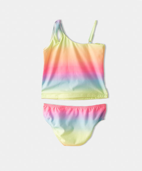 Vestido De Baño Para Niña En Licra Color Arcoiris