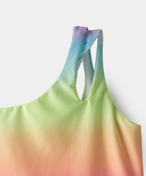 Vestido De Baño Para Niña En Licra Color Arcoiris