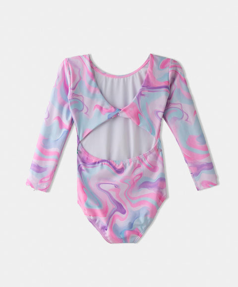 Vestido De Baño Entero Para Niña En Licra Estampado