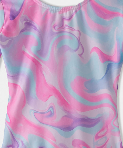 Vestido De Baño Entero Para Niña En Licra Estampado