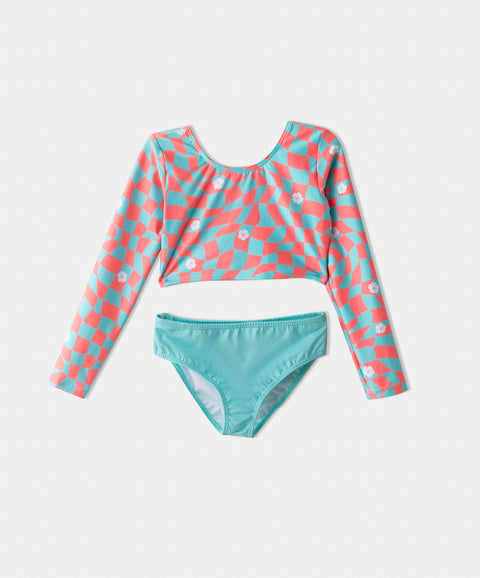 Vestido De Baño Para Niña En Licra Estampado