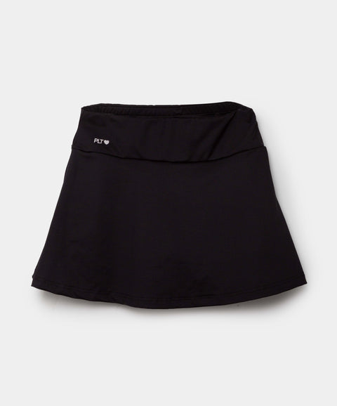 Falda Short Deportiva Para Niña En Licra Color Negro