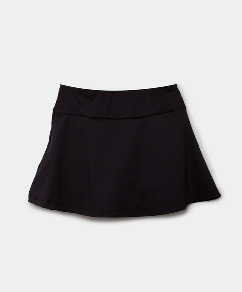 Falda Short Deportiva Para Niña En Licra Color Negro
