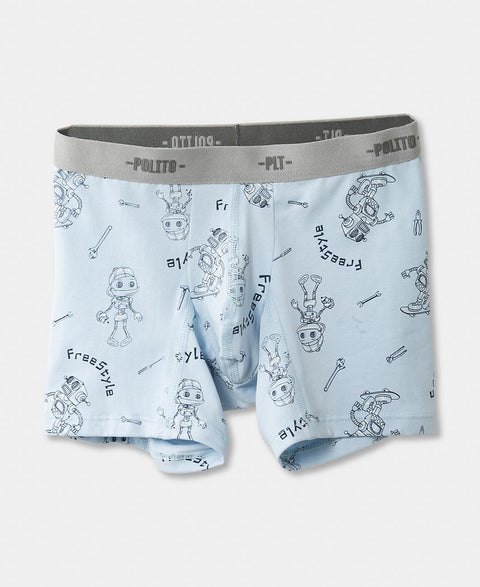 Paquete De Bóxer X 3 Para Niño En Algodón Color Azul Y Crudo
