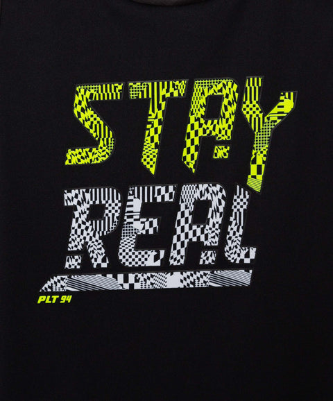 Camiseta Manga Sisa Para Niño En Microfibra Color Negro